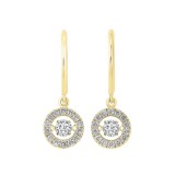 Gems One 14KT Yellow Gold & Diamond Rhythm Of Love Fashion Earrings  - 1 ctw photo