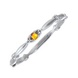 Gems One 10Kt White Gold Citrine (1/20 Ctw) Ring photo