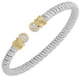 Alwand Vahan 4mm 14k Gold & Sterling Silver Diamond Bracelet photo