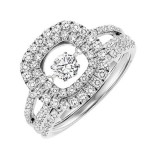 Gems One 14KT White Gold & Diamond Rhythm Of Love Fashion Ring  - 1 ctw photo