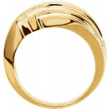 14K Yellow Layered Ring photo 2