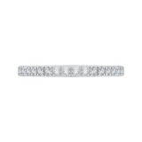Shah Luxury Round Diamond Half-Eternity Wedding Band In 14K Two-Tone Gold photo