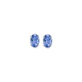 Gems One 14Kt White Gold Tanzanite (1/2 Ctw) Earring photo