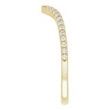 14K Yellow 1/6 CTW Diamond French-Set Matching Band photo 4