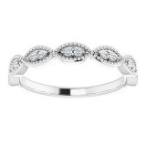 14K White 1/8 CTW Diamond Anniversary Band photo 3