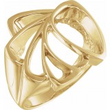 14K Yellow Freeform Ring photo