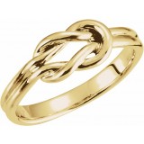 14K Yellow 6 mm Knot Ring photo