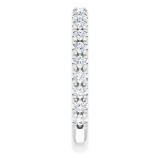 14K White 5/8 CTW Diamond French-Set Anniversary Band photo 4