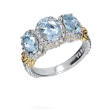 Vahan 14k Gold & Sterling Silver Sky Blue Topaz Ring photo