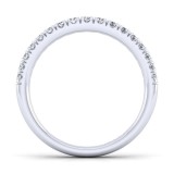 Gabriel & Co. 14k White Gold Contemporary Anniversary Wedding Band photo 2