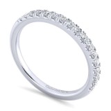 Gabriel & Co. 14k White Gold Contemporary Anniversary Wedding Band photo 3