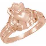 14K Rose Claddagh Ring photo