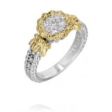 Vahan 14k Gold & Sterling Silver Diamond Ring photo