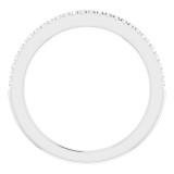 14K White 1/8 CTW Diamond French-Set Anniversary Band photo 2
