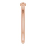 14K Rose 1/8 CTW Diamond Solitaire Ring photo 4