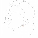 14K Rose Tanzanite & 1/3 CTW Diamond Earrings photo 3
