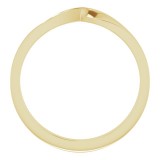 14K Yellow 3 mm Stackable Twist Ring photo 2