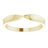 14K Yellow 3 mm Stackable Twist Ring photo 3