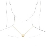 14K Yellow Vintage-Inspired Geometric 18 Necklace photo 3