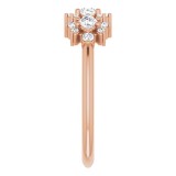 14K Rose 3/8 CTW Diamond Anniversary Band photo 4