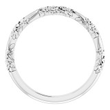 14K White Matching Band photo 2
