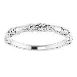 14K White Matching Band photo 3