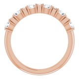 14K Rose 1 CTW Diamond Anniversary Band photo 2