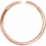 14K Rose Geometric Ring photo 2