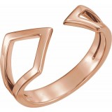 14K Rose Geometric Ring photo