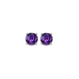 Gems One 14Kt White Gold Amethyst (1 Ctw) Earring photo