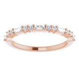 14K Rose 1/4 CTW Diamond Anniversary Band photo 3