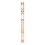14K Rose 1/4 CTW Diamond Anniversary Band photo 4
