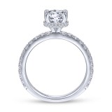 Gabriel & Co. 14k White Gold Contemporary Straight Engagement Ring photo 2