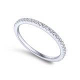 Gabriel & Co. 14k White Gold Contemporary Anniversary Wedding Band photo 3