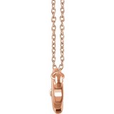 14K Rose Heartbeat 16-18 Necklace photo 2