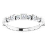 14K White 1/4 CTW Diamond Anniversary Band photo 3