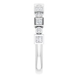 14K White 1/4 CTW Diamond Anniversary Band photo 4