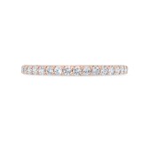 Shah Luxury 14K Rose Gold Round Cut Diamond Wedding Band photo