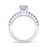 Gabriel & Co. 14k White Gold Contemporary Straight Engagement Ring photo 2