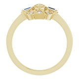 14K Yellow 1/6 CTW Diamond Vintage-Inspired Ring photo 2
