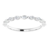 14K White 1/4 CTW Diamond Anniversary Band photo 3