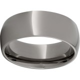 Titanium Domed Band with Polish Finish photo
