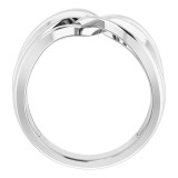 14K White Freeform Ring photo 2