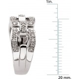 14K White 1/3 CTW Diamond Fashion Ring photo 4