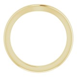 14K Yellow Matching Band for Oval Engagement Ring photo 2