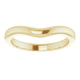 14K Yellow Matching Band for Oval Engagement Ring photo 3