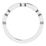 14K White 1/5 CTW Diamond Anniversary Band photo 2