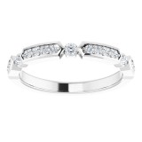 14K White 1/5 CTW Diamond Anniversary Band photo 3