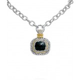 Vahan 14k Gold & Sterling Silver Black Onyx Pendant photo