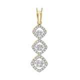 Gems One 14KT Yellow Gold & Diamond Rhythm Of Love Neckwear Pendant  - 1/2 ctw photo